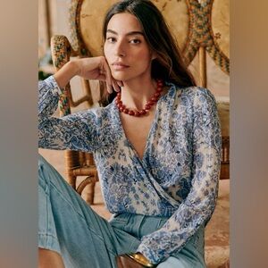Sezane Abelia Blouse, Alcazar, size 2